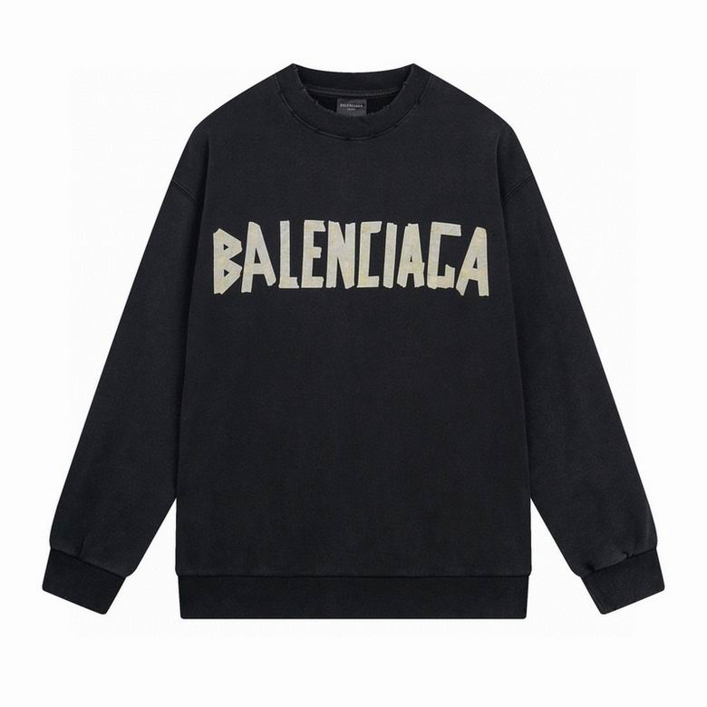 EM Sneakers Balenciaga Tape Type Ripped Pocket Hoodie Black