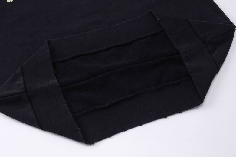 EM Sneakers Balenciaga Tape Type Ripped Pocket Hoodie Black