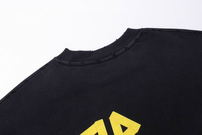 EM Sneakers Balenciaga Tape Type Ripped Pocket Hoodie Black