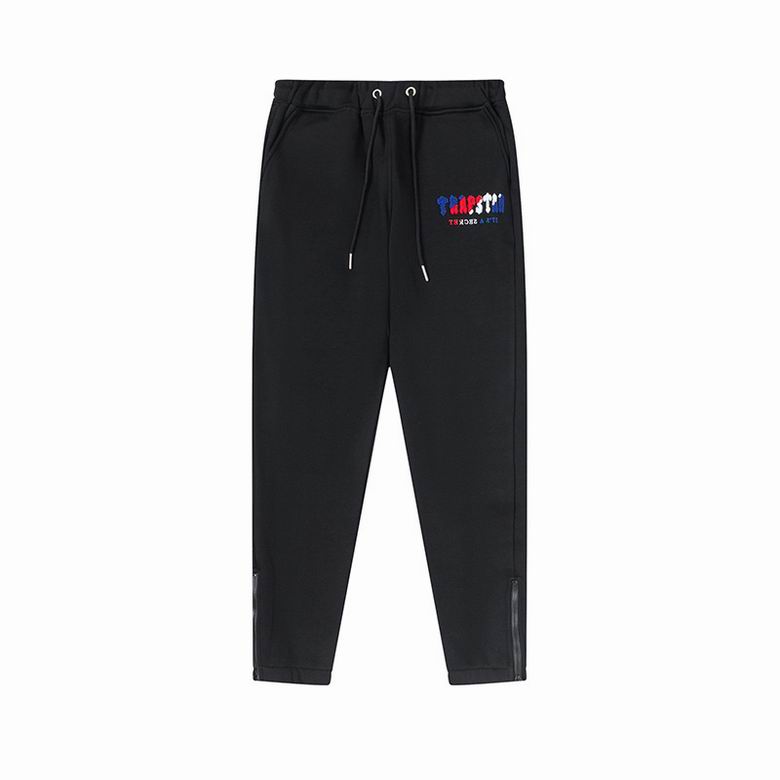 EM Sneakers Trapstar Decoded Hoodie & Sweatpant Sets #603-604 Black /Gray