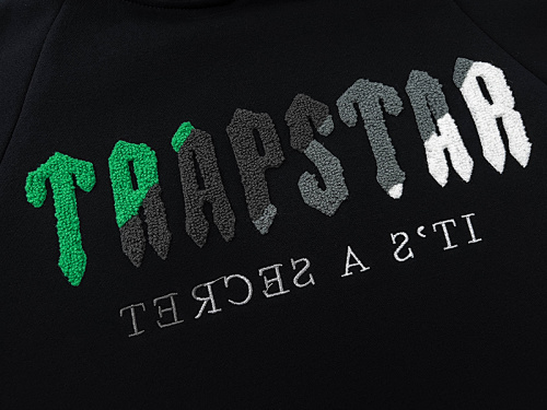 EM Sneakers Trapstar Decoded Hoodie & Sweatpant Sets #605-606 Black /Gray