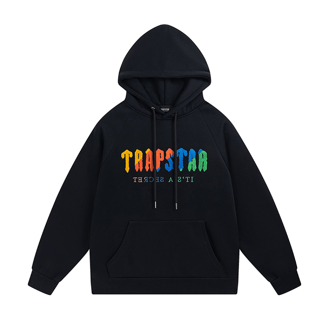 EM Sneakers Trapstar Decoded Hoodie & Sweatpant Sets #607-608 Black /Gray