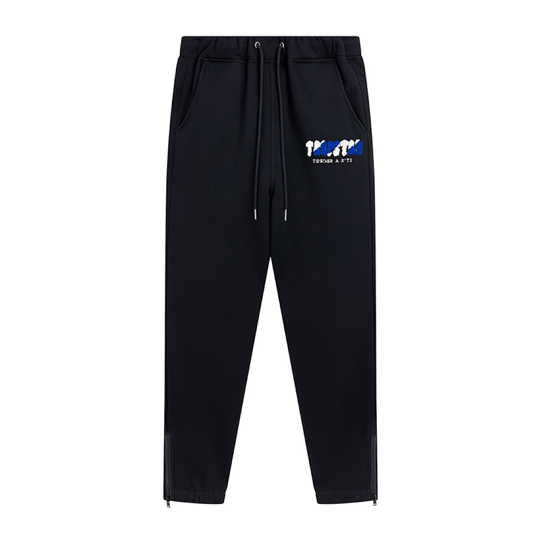 EM Sneakers Trapstar Decoded Hoodie & Sweatpant Sets #615-616 Black /Gray