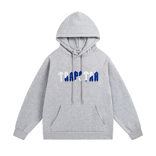 EM Sneakers Trapstar Decoded Hoodie & Sweatpant Sets #615-616 Black /Gray