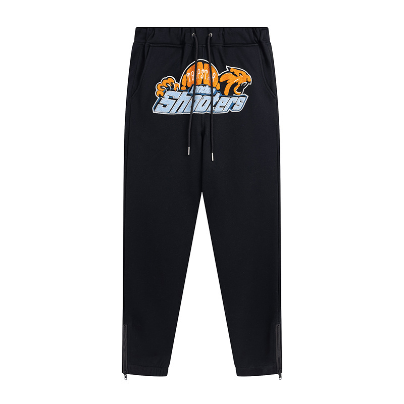EM Sneakers Trapstar Decoded Hoodie & Sweatpant Sets #619-620 Black /Gray