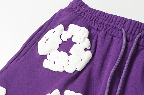 EM Sneakers Denim Tears The White Cotton Wreath Short Pant Purple