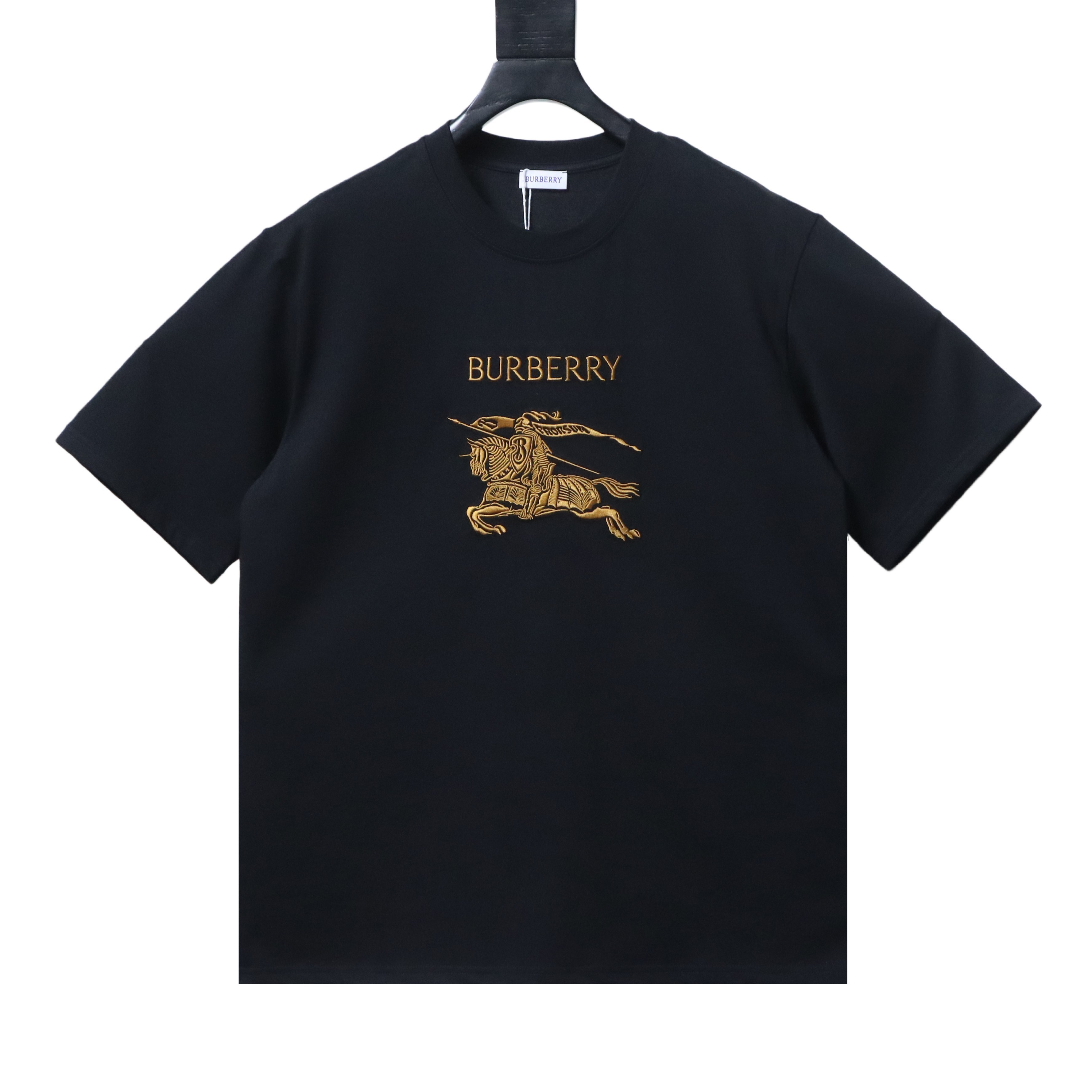 EM Sneakers Burberry 26SS Equestrian Knight Embroidery T-Shirt Black