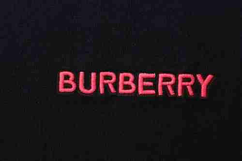 EM Sneakers Burberry Check-Collar T-Shirt with Embroidered Logo Black