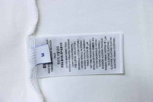 EM Sneakers Burberry Cross-Stitch Plaid & Equestrian Knight Print T-Shirt White