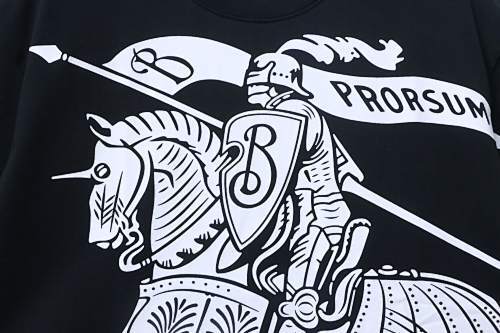 EM Sneakers Burberry 26SS Equestrian Knight Print T-Shirt Black