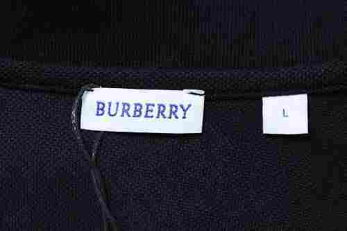 EM Sneakers Burberry Equestrian Knight Logo Polo Shirt Black-SS26