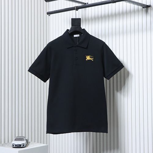 EM Sneakers Burberry Equestrian Knight Logo Polo Shirt Black-SS26