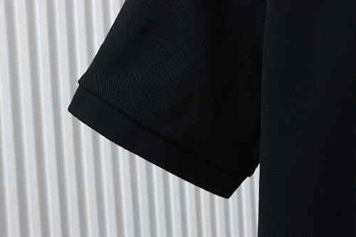 EM Sneakers Burberry Equestrian Knight Logo Polo Shirt Black-SS26