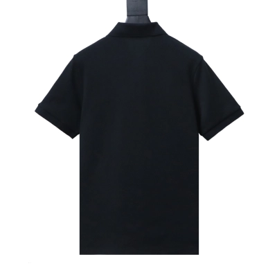 EM Sneakers Burberry Equestrian Knight Logo Polo Shirt Black-SS26 02