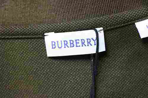 EM Sneakers Burberry Equestrian Knight Logo Polo Shirt Military Green-SS26