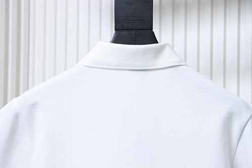 EM Sneakers Burberry Equestrian Knight Logo Polo Shirt White-SS26