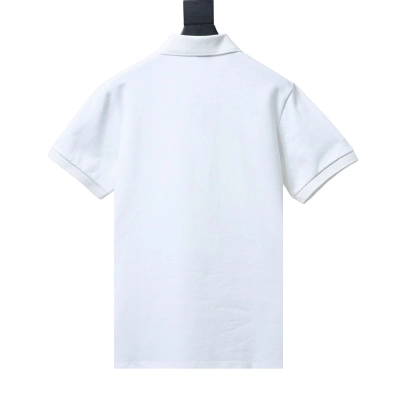 EM Sneakers Burberry Equestrian Knight Logo Polo Shirt White-SS26 02