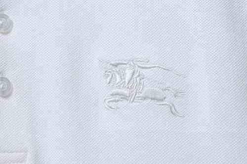 EM Sneakers Burberry Equestrian Knight Logo Polo Shirt White-SS26