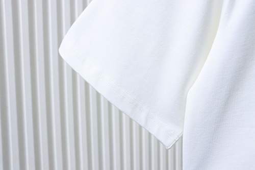 EM Sneakers Burberry T-Shirt with Front Check and Equestrian Knight Print White