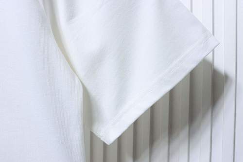 EM Sneakers Burberry T-Shirt with Front Check and Equestrian Knight Print White