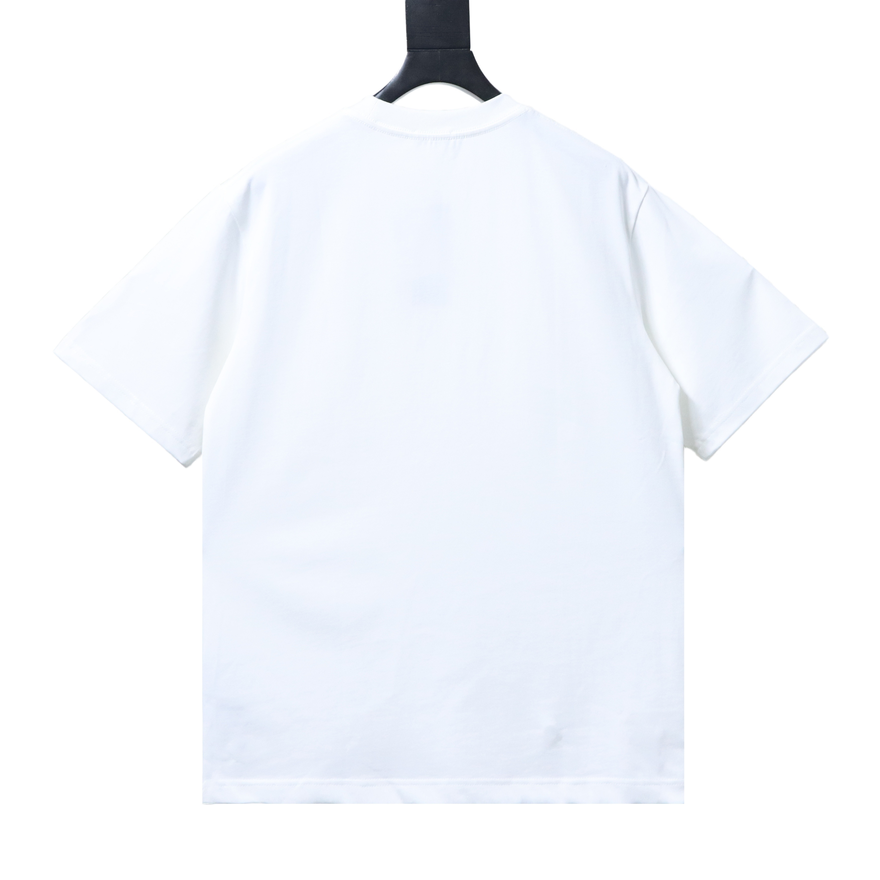 EM Sneakers Burberry T-Shirt with Front Check and Equestrian Knight Print White