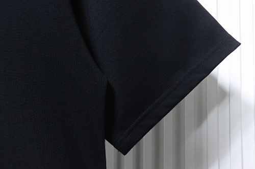 EM Sneakers Burberry T-Shirt with Front Check and Equestrian Knight Print Black