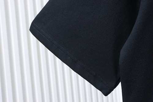 EM Sneakers Burberry T-Shirt with Front Check and Equestrian Knight Print Black