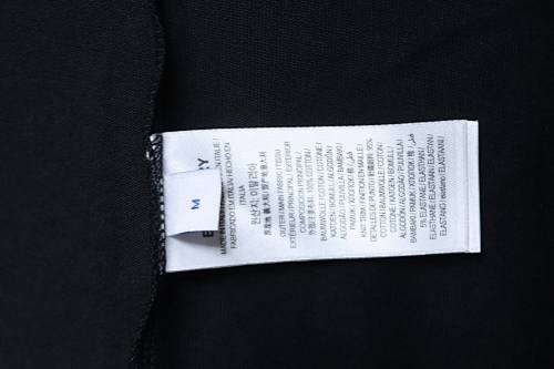 EM Sneakers Burberry T-Shirt with Front Check and Equestrian Knight Print Black