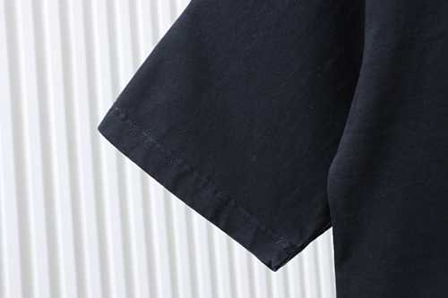 EM Sneakers Chrome Hearts Blue-Trim Horseshoe Cross T-Shirt Black