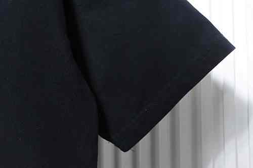 EM Sneakers Chrome Hearts Blue-Trim Horseshoe Cross T-Shirt Black