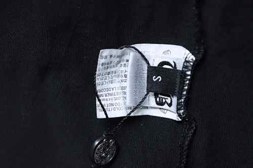 EM Sneakers Chrome Hearts Blue-Trim Horseshoe Cross T-Shirt Black