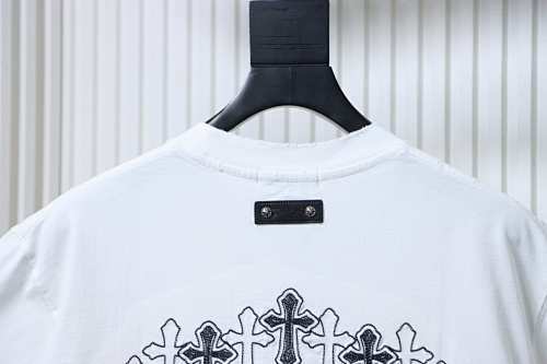 EM Sneakers Chrome Hearts CH26ss Sanskrit Cross Embroidered T-Shirt White