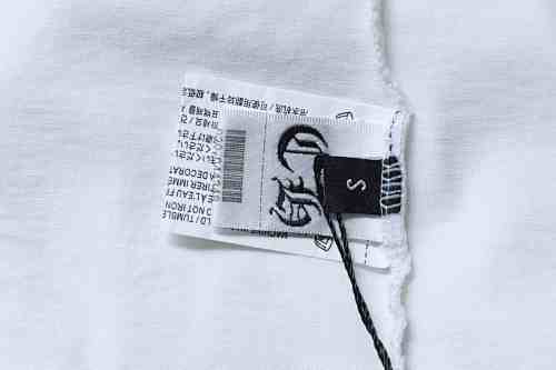 EM Sneakers Chrome Hearts Cross Leather Patch & Tape Logo T-Shirt White