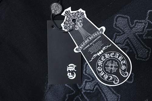 EM Sneakers Chrome Hearts CH26ss Sanskrit Cross Embroidered T-Shirt Black