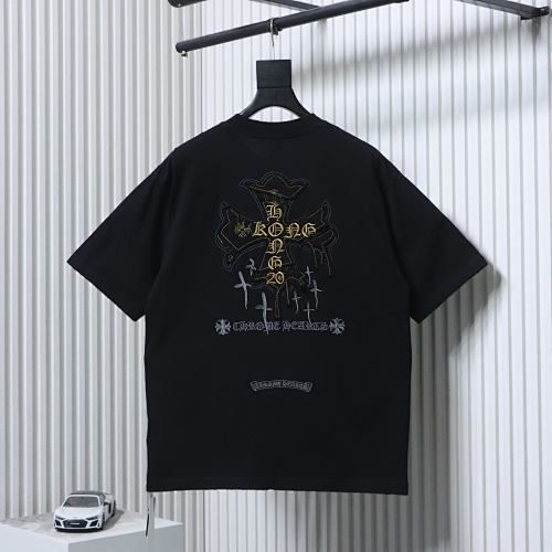 EM Sneakers Chrome Hearts Heavy-Embroidered Sanskrit Cross T-Shirt Black