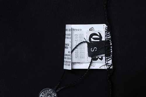 EM Sneakers Chrome Hearts Heavy-Embroidered Sanskrit Cross T-Shirt Black