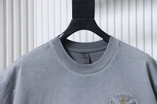 EM Sneakers Chrome Hearts Heavy-Embroidered Sanskrit Cross T-Shirt Gray
