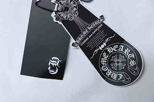 EM Sneakers Chrome Hearts Heavy-Embroidered Sanskrit Cross T-Shirt Gray