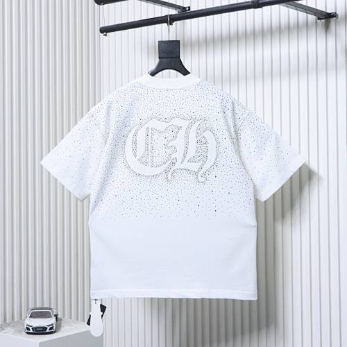 EM Sneakers Chrome Hearts Sanskrit Rhinestone T-Shirt White
