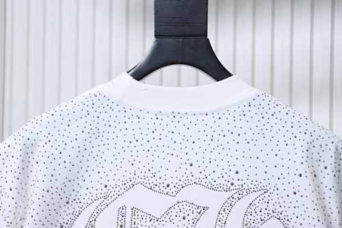 EM Sneakers Chrome Hearts Sanskrit Rhinestone T-Shirt White