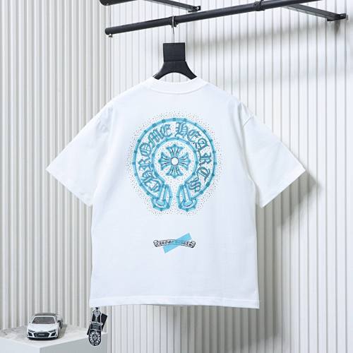EM Sneakers Chrome Hearts Rhinestone Horseshoe T-Shirt White