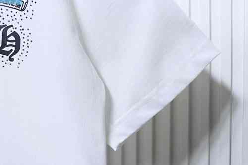 EM Sneakers Chrome Hearts Rhinestone Horseshoe T-Shirt White