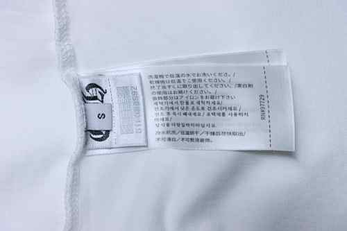 EM Sneakers Chrome Hearts Horseshoe Embroidery Smoke-Effect Ink Splatter Washed & Distressed T-Shirt White