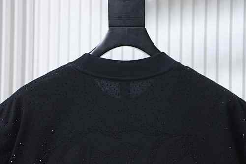 EM Sneakers Chrome Hearts Sanskrit Rhinestone T-Shirt Black