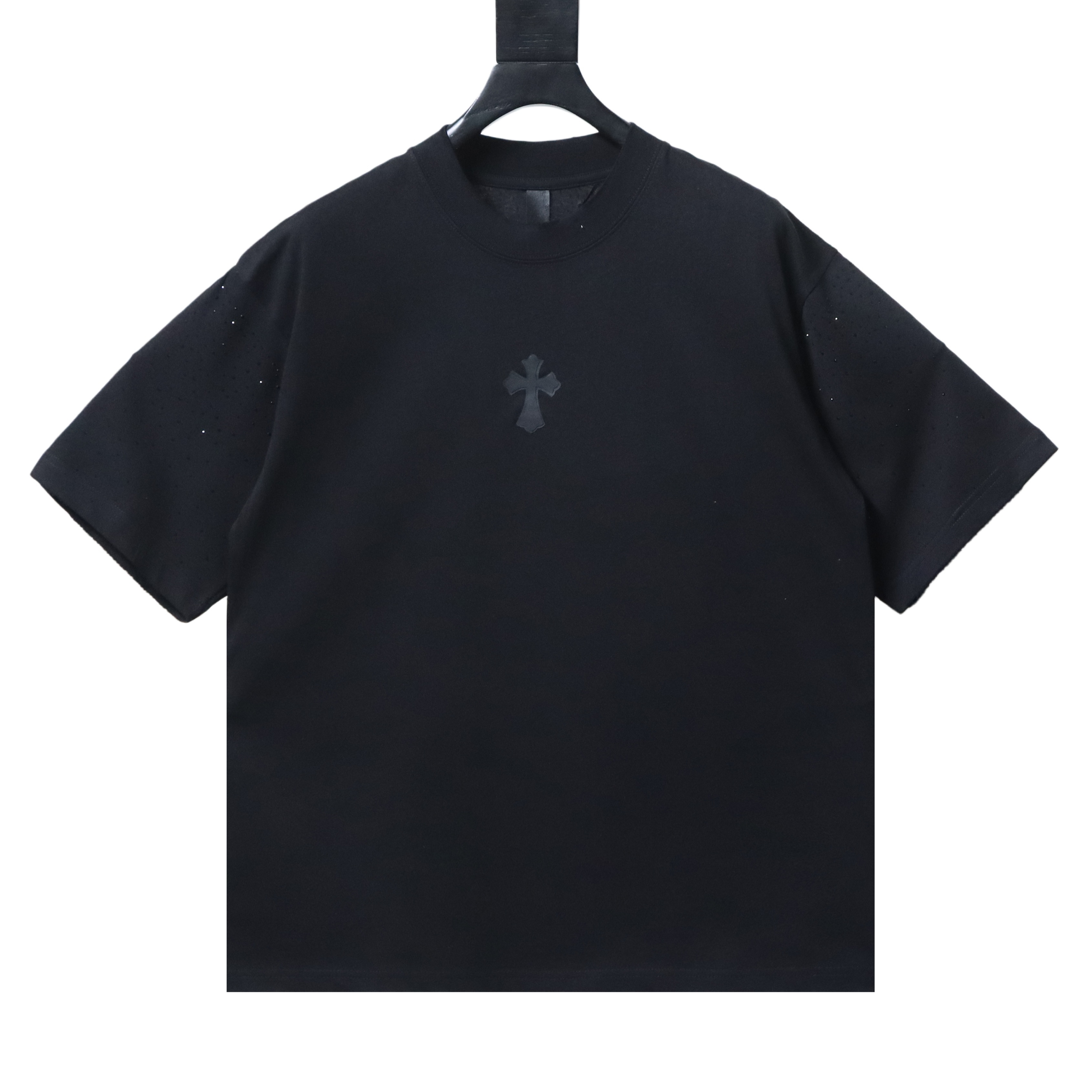 EM Sneakers Chrome Hearts Sanskrit Rhinestone T-Shirt Black