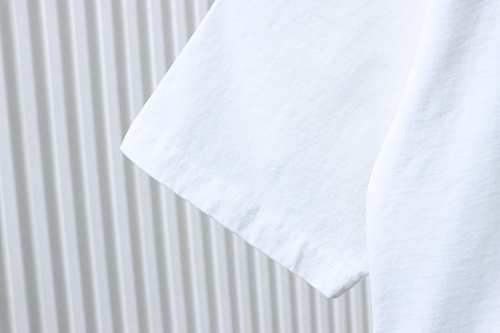 EM Sneakers Chrome Hearts Blue-Trim Horseshoe Cross T-Shirt White