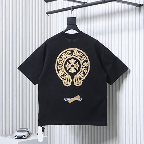 EM Sneakers Chrome Hearts Rhinestone Horseshoe T-Shirt Black
