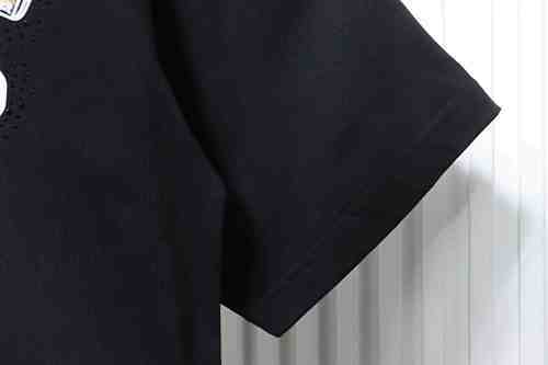 EM Sneakers Chrome Hearts Rhinestone Horseshoe T-Shirt Black