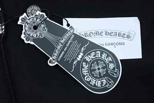 EM Sneakers Chrome Hearts Rhinestone Horseshoe T-Shirt Black