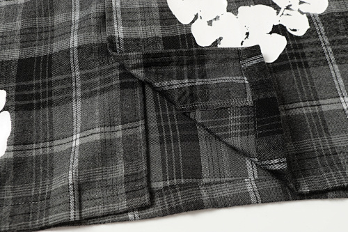 EM Sneakers Denim Tears × Hardies NYC Cotton Wreath Flannel Long Sleeve Gary Plaid Shirt